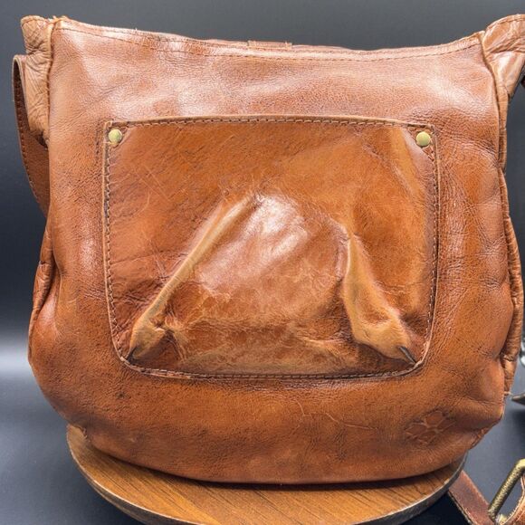 Patricia Nash Barcelona Tooled Leather Saddle Bag Crossbody Florence - Picture 5 of 12